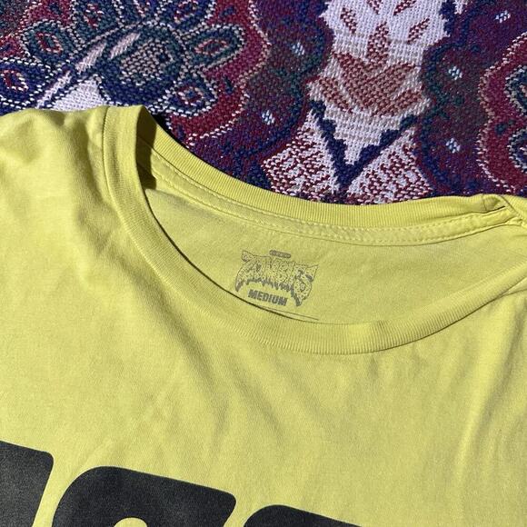 Flatbush Zombies Official ‘Open Your Mind’ Yellow Double Sided Graphic Tee Sz M - Picture 4 of 7